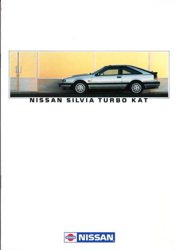 Autoprospekt Nissan Silvia Turbo Kat