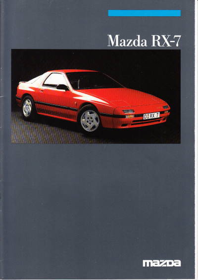 Autoprospekt Mazda RX-7 April 1986