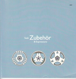 Autoprospekt Saab Zubehör 2000