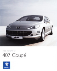 Autoprospekt Peugeot 407 Coupe Dezember 2008