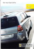 Autoprospekt Opel Zafira Dezember 2005