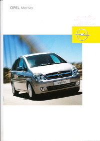 Autoprospekt Opel Meriva Dezember 2004