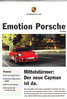 Autoprospekt Emotion Porsche Ausgabe 2 - 2006