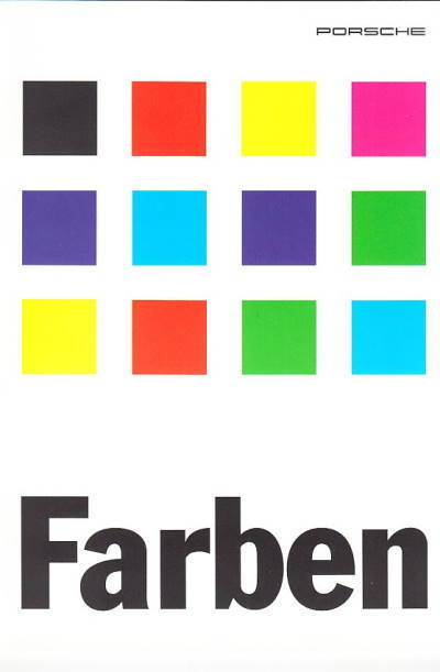 Farbkarte Porsche Programm August 1995