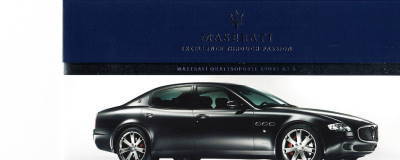 Autoprospekt Maserati Quattroporte Sport GT S 2007
