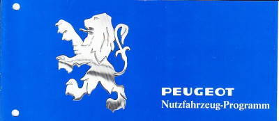 Autoprospekt Peugeot Nutzfahrzeuge 1978 gelocht