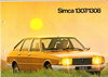 Autoprospekt Simca 1307 - 1308 August 1976