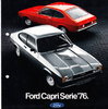 Autoprospekt Ford Capri Mai 1976 gelocht