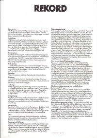 Technikprospekt Opel Rekord August 1979