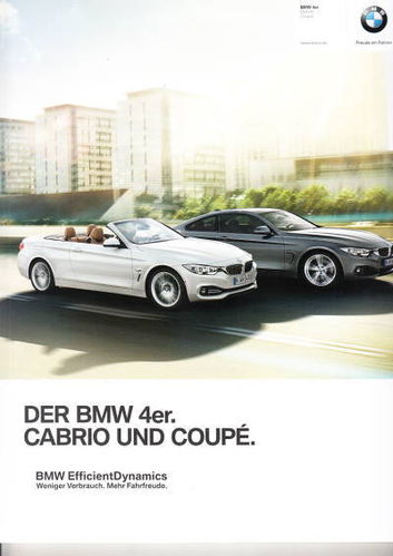 Autoprospekt BMW 4er Cabrio Coupe 2 - 2014