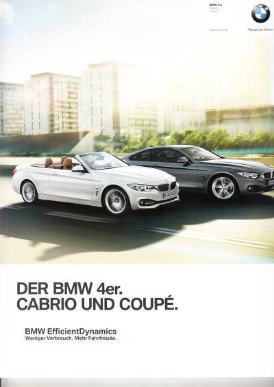 Autoprospekt BMW 4er Cabrio Coupe 2 - 2014