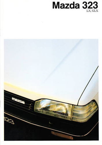 Autoprospekt Mazda 323 September 1987
