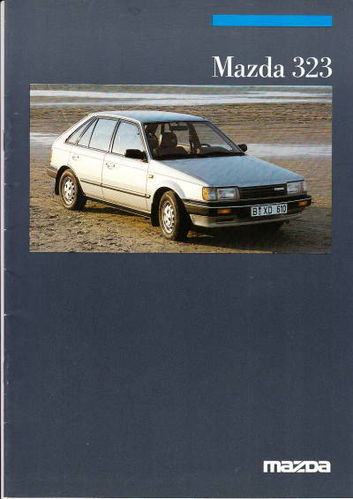 Autoprospekt Mazda 323 September 1986