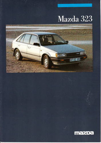 Autoprospekt Mazda 323 Januar 1986