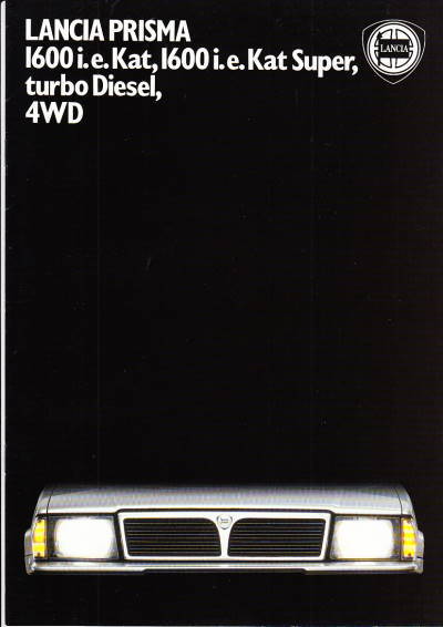 Autoprospekt Lancia Prisma August 1987