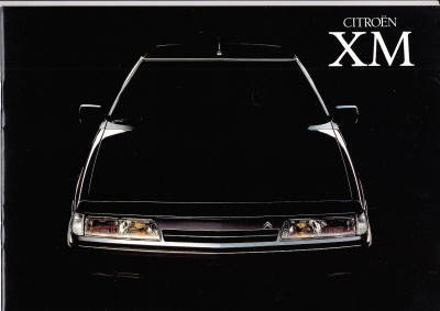Autoprospekt Citroen XM Ausstattungen 9 - 1989