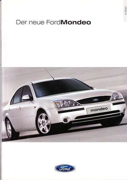 Autoprospekt Ford Mondeo November 2000