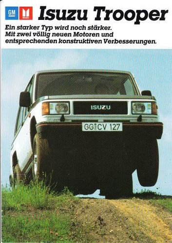 Autoprospekt Isuzu Trooper September 1987