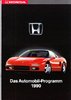 Autoprospekt Honda PKW Programm 1990