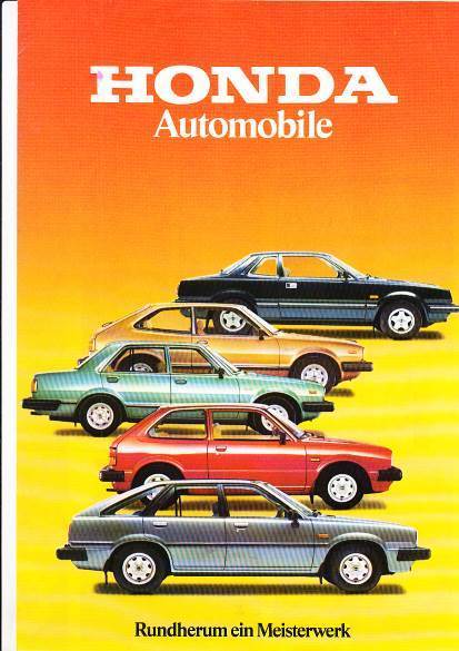Autoprospekt Honda Automobile Programm