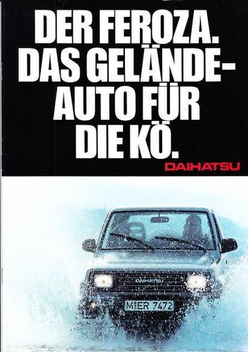 Autoprospekt Daihatsu Feroza