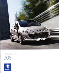 Autoprospekt Peugeot 308 September 2007