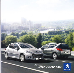 Autoprospekt Peugeot 207 - 207 SW August 2009
