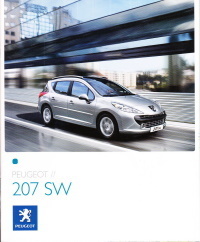 Autoprospekt Peugeot 207 SW Juli 2007