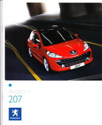 Autoprospekt Peugeot 207 August 2007