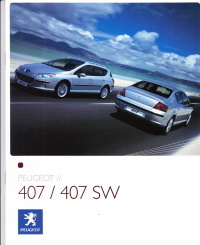 Autoprospekt Peugeot 407 - 407 SW April 2007