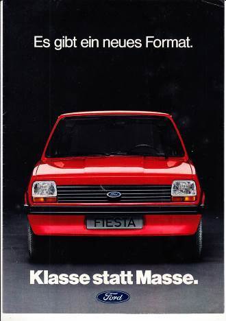 Autoprospekt Ford Fiesta August 1976