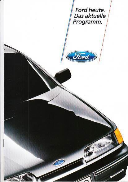 Autoprospekt Ford Programm März 1985