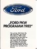 Autoprospekt Ford Programm September 1981