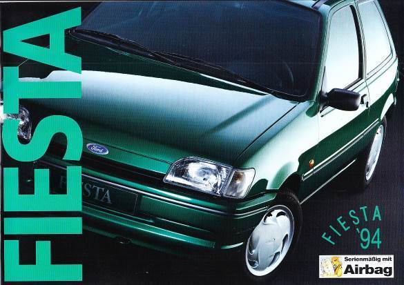 Auto-Prospekt Ford Fiesta Januar 1994