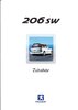 Autoprospekt Peugeot 206 SW Zubehör Juni 2002