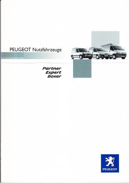 Autoprospekt Peugeot Nutzarhzeuge Juli 2004