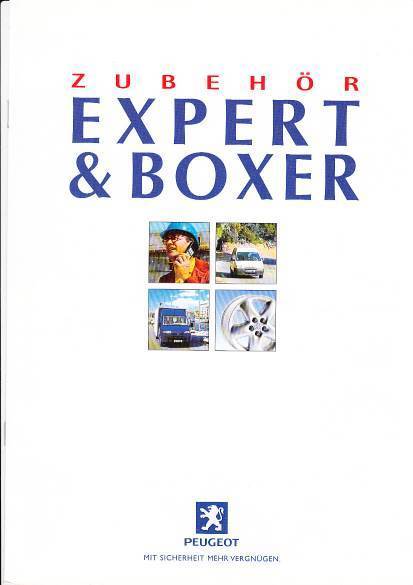 Autoprospekt Peugeot Expert Boxer Zubehör 2 - 1999