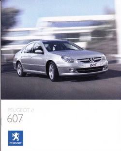 Autoprospekt Peugeot 607 März 2008