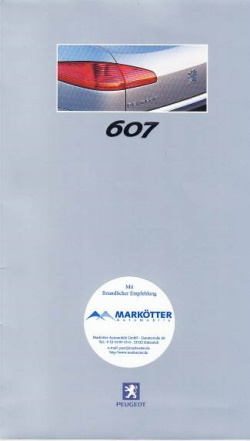 Autoprospekt Peugeot 607 Februar 2001