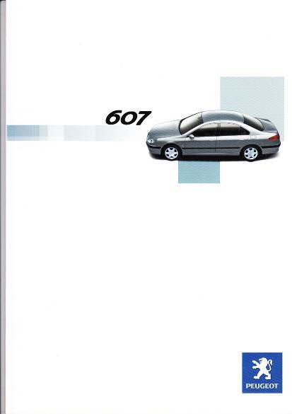 Autoprospekt Peugeot 607 März 2002