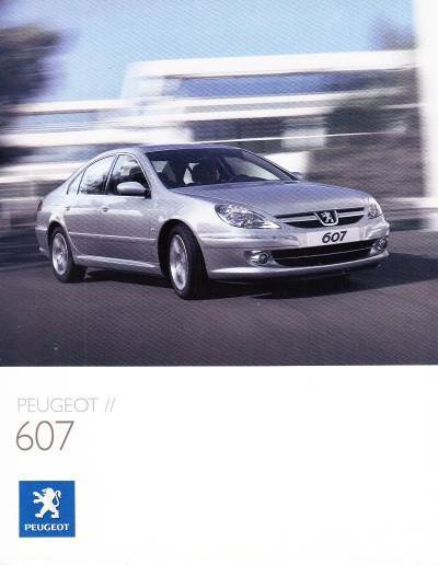 Autoprospekt Peugeot 607 März 2000
