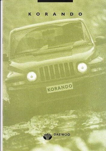 Autoprospekt Daewoo Korando September 1999