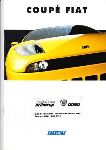 Autoprospekt Fiat Coupe November 1994