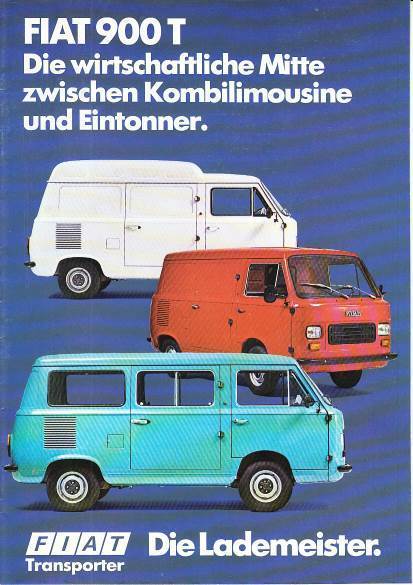 Autoprospekt Fiat 900 T Juli 1978