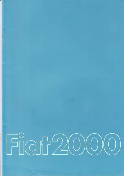 Autoprospekt Fiat 2000 Januar 1980
