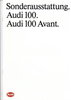 Autoprospekt Audi 100 Sonderausstattungen Juli 1986