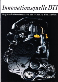 Autoprospekt Opel DTI Motoren 9 - 2000