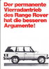 Autoprospekt Range Rover Argumente
