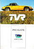 Autoprospekt TVR 3000 M 1975 + Preise