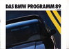 Autoprospekt BMW Programm 1 - 1989